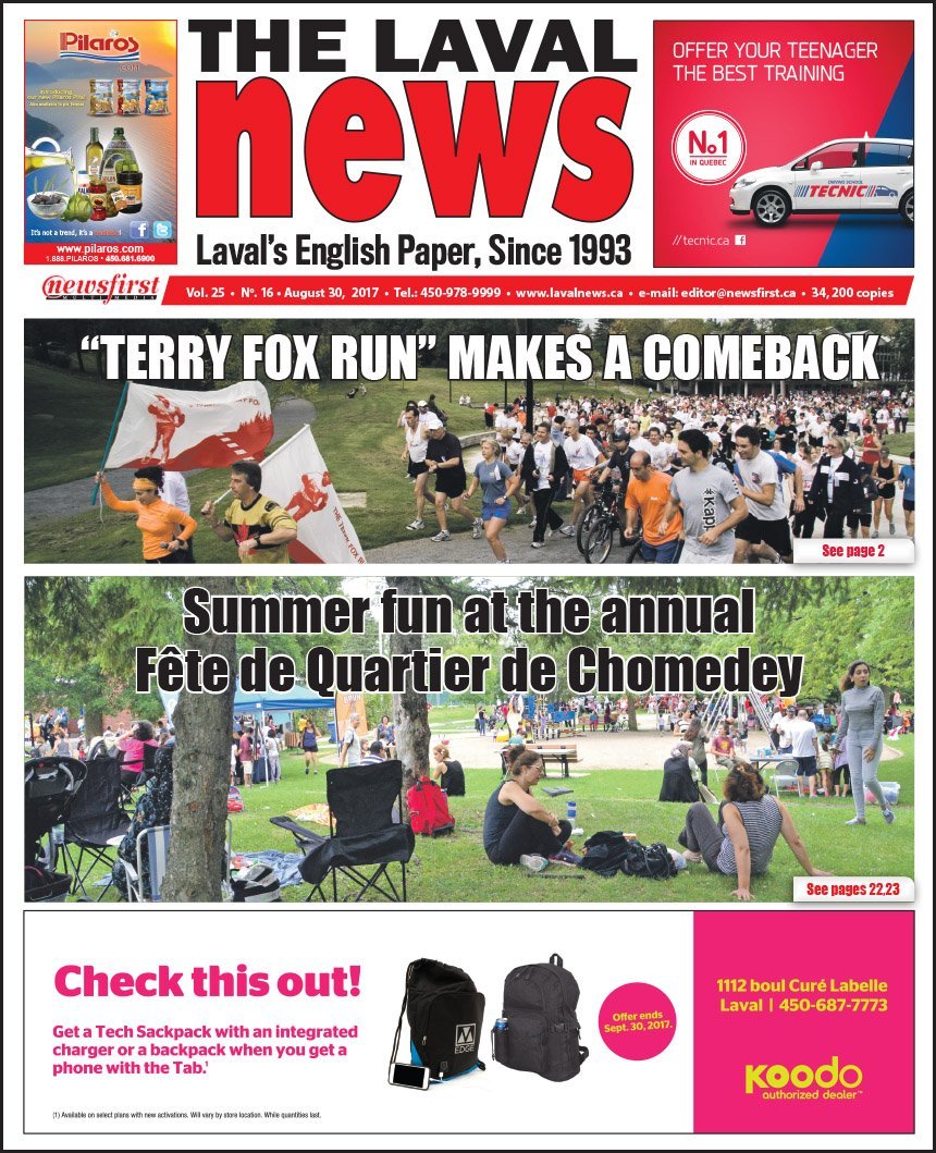 Front page image of The Laval News Volume 25 Number 16