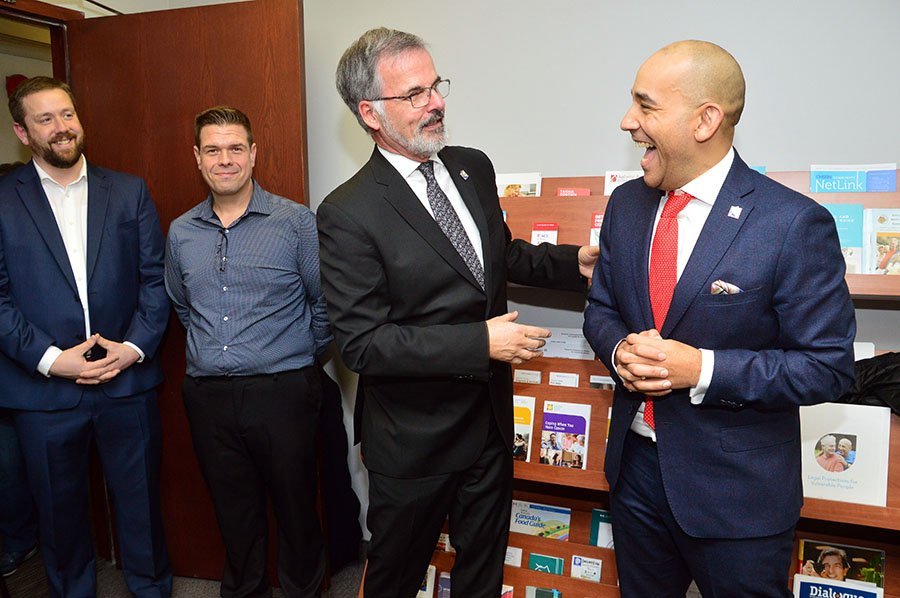 Sainte-Rose MNA Christopher Skeete visits Agape Senior Wellness Centre