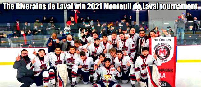 The Riverains de Laval win 2021 Monteuil de Laval tournament