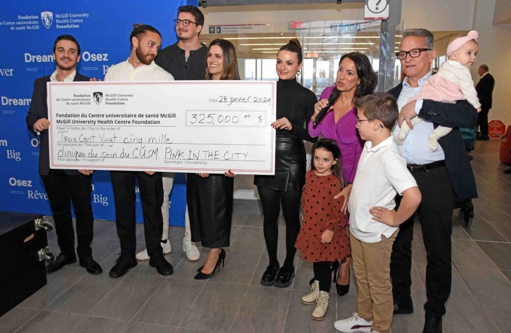 The Laval News | $325,000 donated by Pink in the City to MUHC's Breast Clinic Wellness program - Vimarsana News